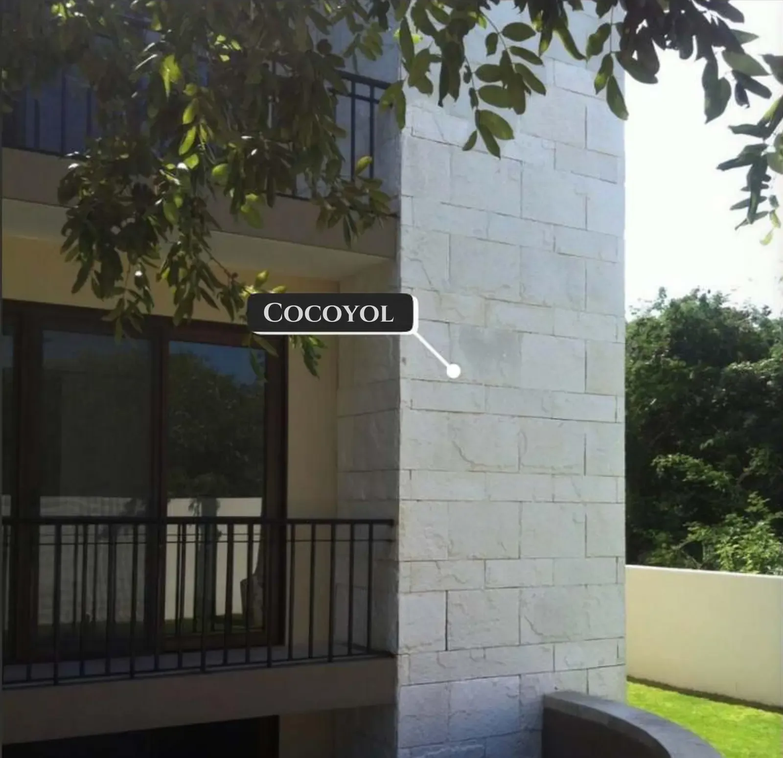 Cocoyol used on a curved exterior wall — cladding supplied in Miami, FL