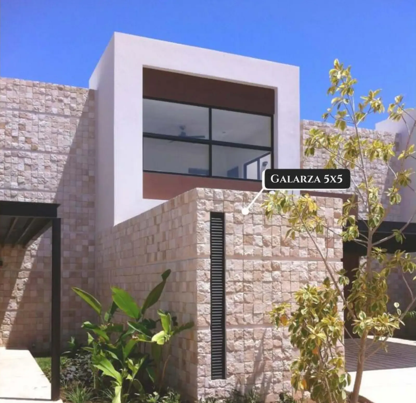 Galarza 5x5 used on a modern home exterior — cladding supplied in Miami, FL