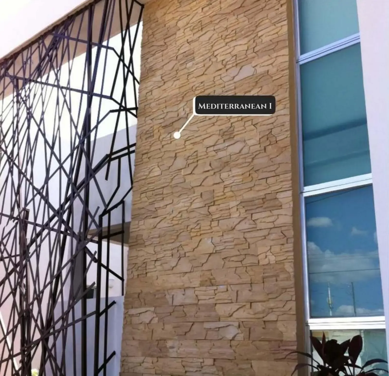 Mediterranean I used on a modern facade — cladding supplied in Miami, FL